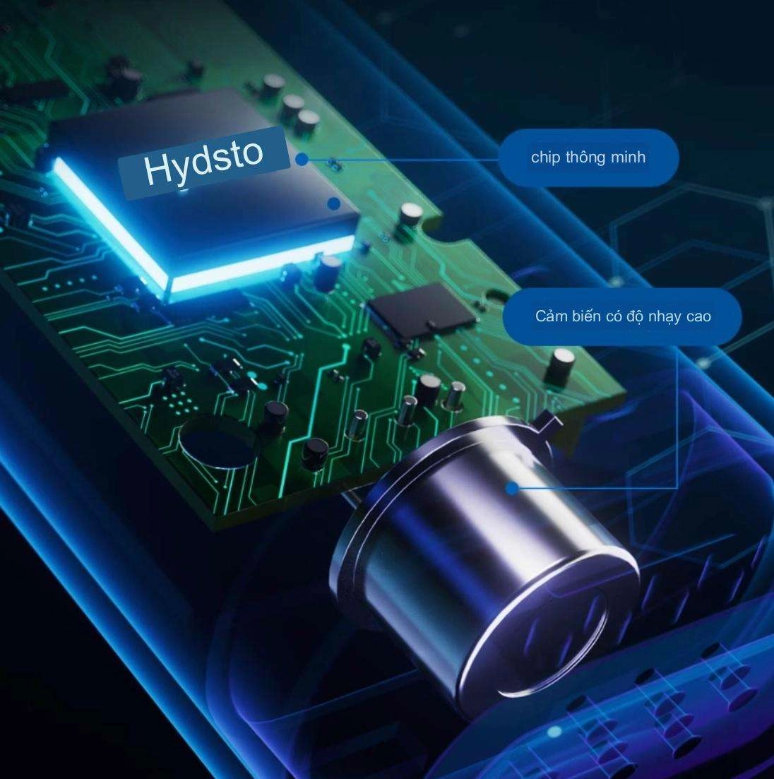 Máy đo nồng độ cồn Xiaomi Hydsto T1 YM-JJCSY01 màu đen	